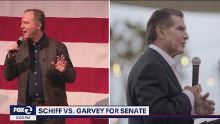 Schiff vs Garvey for US Senate seat [upl. by Nevaed]