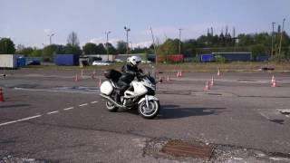 Motocyklem Honda NT 700v Deauville na placu manewrowym [upl. by Evars100]