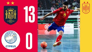 RESUMEN  España 130 Chipre  Fase de clasificación para el Mundial 2024  🔴 SEFUTBOL [upl. by Anitselec]