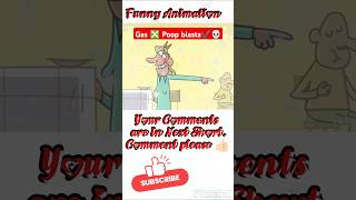 Gas ❎ Poop blasts✔️💀Funny animation 😂  subscribe funny animation shorts [upl. by Chassin]