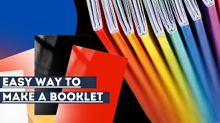 How to make a Booklet Easy for School Students DIY Craft Creative Handwork For Projects [upl. by Eillam]