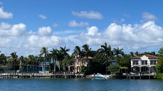 Exploring Exclusive Palm amp Hibiscus Islands wMultimillion Dollar Homes in Miami Beach [upl. by Araz]