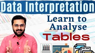 Data Interpretation Tabular Data  Learn to analyse tables [upl. by Groh288]