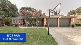 Home For Sale 3505 79th St Lubbock TX 79423 [upl. by Nahgaem404]