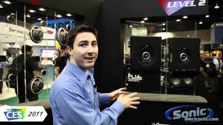 Vibe Audio Lite Air Compact Shallow Subwoofer at CES 2011 [upl. by Lucina]