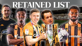 Hull Citys Retained List 2024 Is OUT [upl. by Eisseb]