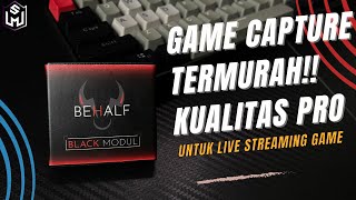 REVIEW GAME CAPTURE TERMURAH UNTUK LIVE STREAMING GAME DI TIKTOK  BEHALF BLACK MODUL 2023 [upl. by Nylidnam]