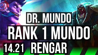 DR MUNDO vs RENGAR JGL  Rank 1 Mundo 516 Rank 14  EUNE Challenger  1421 [upl. by Seessel]