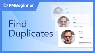 FileMaker Remove Duplicates [upl. by Redmond]