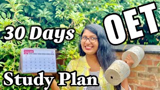 OET 30 Days Study Plan  Checklist [upl. by Krutz]