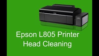 Epson L805 printer head Cleaning [upl. by Aisinoid]