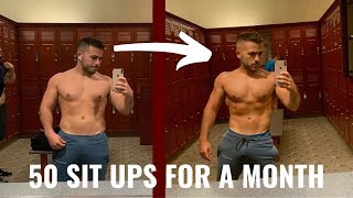 I Did 50 Sit Ups A Day For One Month  Heres What Happened [upl. by Gore]