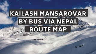 Kailash Kyirong overland bus tour by Nepal route map Traveldost 2024 [upl. by Atiuqrahc568]