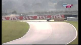 Simon Andrews and Steve Brogan massive crash BSB [upl. by Artimid]