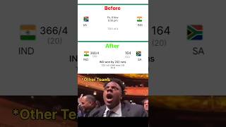 ICCT20 Macth Before IND Vs SA After IND3664 Vs SA164 indiavssauthafrica shorviral [upl. by Afra799]