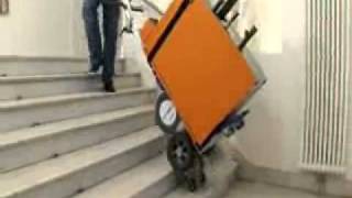 Wesco Liftkar Heavy Duty Powered Stair Climbing Appliance Truck [upl. by Ymorej]