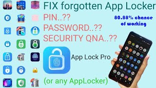 app lock password forgot fix [upl. by Buffy853]