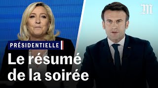 Présidentielle 2022 🇫🇷 Macron et Le Pen qualifiés les résultats et les déclarations [upl. by Innig]