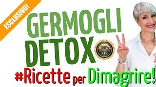 DETOX mentre MANGI RICETTA BRUCIA GRASSI GERMOGLI e CRUDITE di VERDURE facile veloce [upl. by Malone]