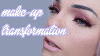 Feminizing Makeup Tutorial Faux FrecklesRed Eyes FFS  Stef Sanjati [upl. by Aipotu643]