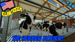 WE HEBBEN KOEIEN Farming Simulator 22 Elmcreek 34 [upl. by Goldman]