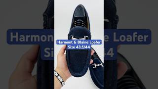 Harmont amp Blaine Navy Blue Loafer Shoes Size 43544 Made in Italy [upl. by Alleciram127]