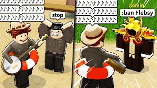 trying to get BANNED with the banjo Roblox Wild West Update [upl. by Dorin337]