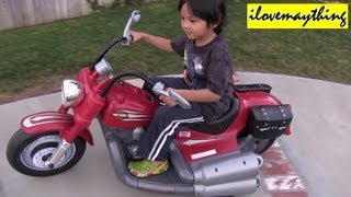 Power Wheels RideOn Motorcycle Harley Davidson RideOn Toy for Kids [upl. by Tavi]