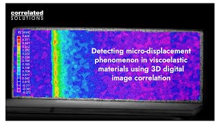 Detecting microdisplacement phenomenon in viscoelastic materials using 3D digital image correlation [upl. by Iuq819]