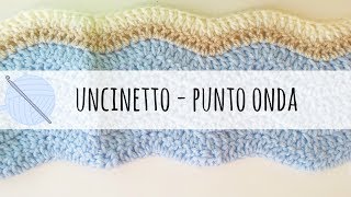 Tutorial uncinetto  come fare una copertina a punto onda [upl. by Hazlip750]