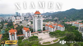 Xiamen 🇨🇳  Around the Most Beautiful University of China  Spring 2024 China  4K Drone Video [upl. by Zanze]