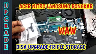 BARU LANGSUNG CEK BONGKAR NITRO 5 AN515 CORE I5 GAMING BISA PAKAI RAM 32GB [upl. by Damalas836]