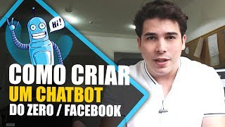 COMO CRIAR UM CHATBOT FACEBOOK MESSENGER COM CHATFUEL INSTAGRAM WHATSAPP [upl. by Nowyt]