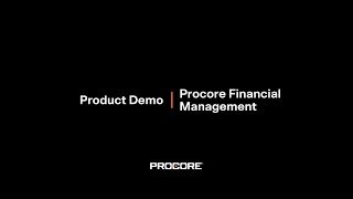 Financial Management for Construction Product Demo Procore Groundbreak 2020 Breakout [upl. by Ardnuek]