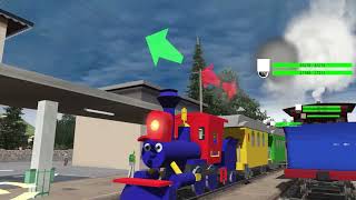 TRAINZ RAILROAD SIMULATOR  CASEY JR THE CIRCUS TRAINZ  ACCIDENTS ON THE TRAIN TRACKS HAPPENED [upl. by Etteiram]