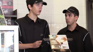 Fake McDonalds Employee Prank BEHIND THE COUNTER [upl. by Azrim706]