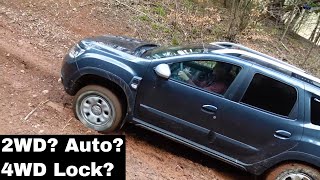 Dacia Duster 2WD vs 4WD Offroad Mud Test [upl. by Jacquet]