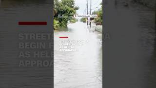 Streets in Florida begin flooding as Helene approaches [upl. by Airekal]