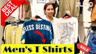 Zudio mens t shirt haul  zudio latest shirts collection shopping fasion t shirts [upl. by Eecal]