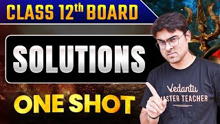 Solutions Class 12  One Shot  Chemistry  By Ayushi Maam [upl. by Keram]