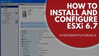 Install and Configure VMware ESXi 60 Step by Step  Part 1 [upl. by Anerec892]