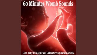 60 Minutes Womb Sounds Gets Baby to Sleep Fast Calms Crying Babies amp Colic [upl. by Leiuqeze]