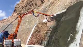 Shotcrete with remote control CIFA  Teico Overseas LLC  Oman [upl. by Heti]