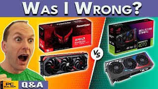 NVIDIA VS AMD  Was I Wrong New GPUs Incoming QampA September 2024 [upl. by Onitsirc]