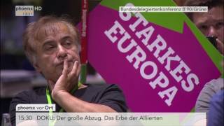 Bundesparteitag B90Grüne Diskussion über Koalitionspartner vom 18062017 [upl. by Ainnat566]