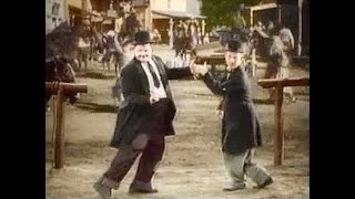 Laurel amp Hardy  Way Out West bit  Commence to Dancin [upl. by Yssirc960]