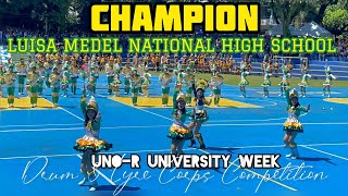 CHAMPION LUISA MEDEL NATIONAL HIGH SCHOOL DRUM amp LYRE CORPS  UNOR University Week [upl. by Clarine]