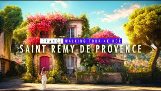 Old Beautiful Village in France 4k Provence 🇨🇵 Walking tour 4K50fps  SaintRémydeProvence [upl. by Yemirej466]