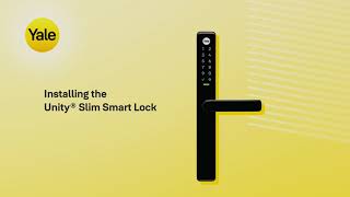 Retrofit Installation of the Unity® Slim Smart Lock [upl. by Ettenej]