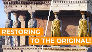 Restoring Erechtheion temple to the Original state  Facts [upl. by Aehtna]